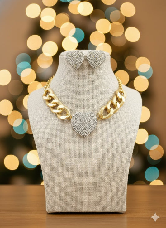 Zirconia Heart Combo