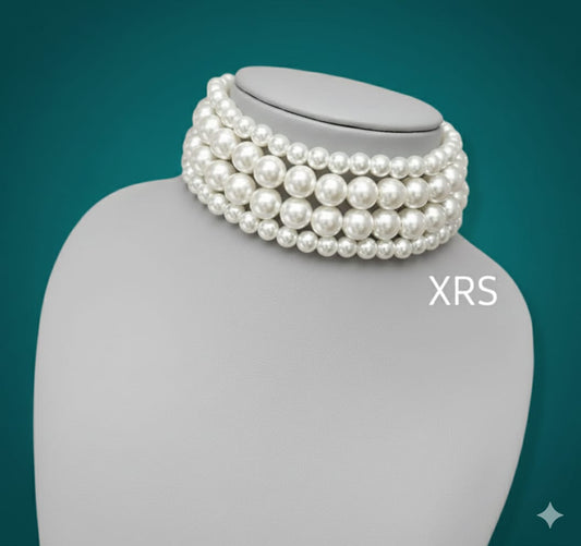 4 Line Pearl Choker