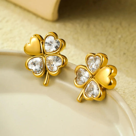 Clover Love Studs