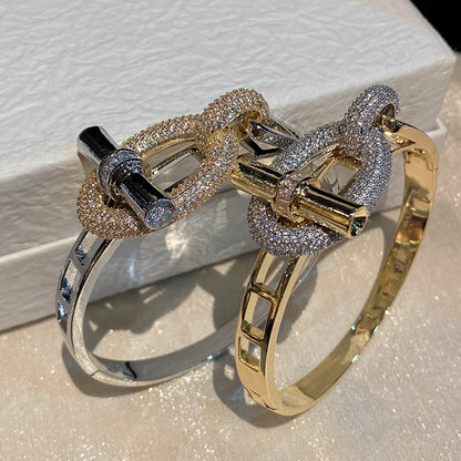 Zirconia Knot Bracelet