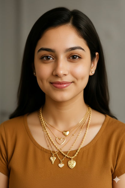 Heartstrings Stack Necklace