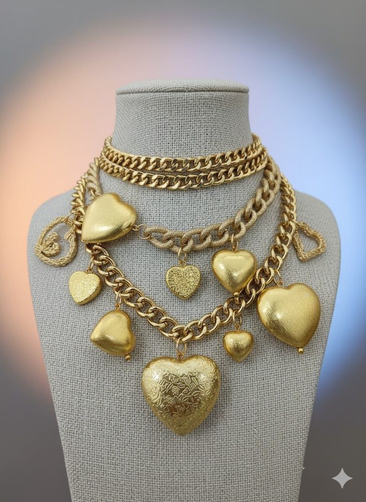 Hearts of Gold Necklace