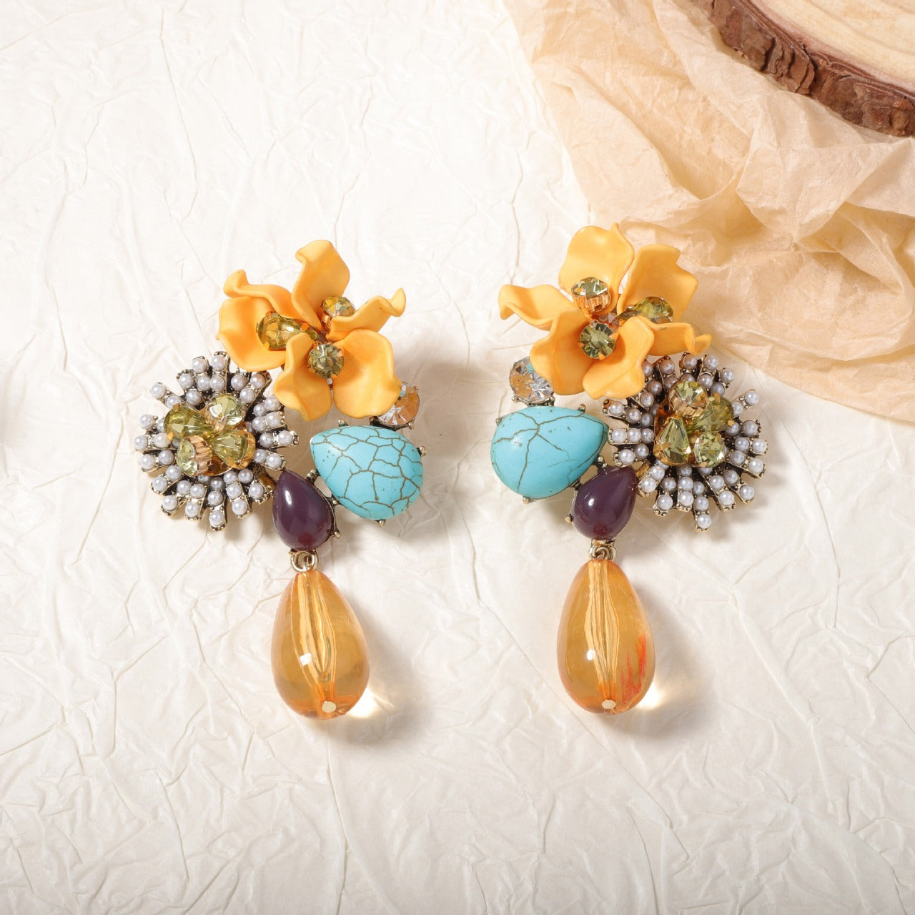 Coral Bloom Earring