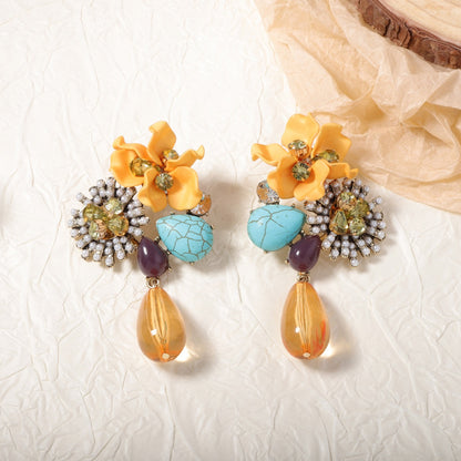 Coral Bloom Earring